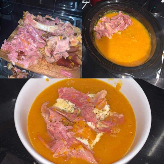 Smokey Bacon Hock Pumpkin Soup Slow Cooker Tip