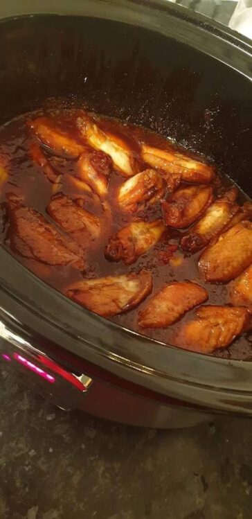 Slow Cooker Honey Soy Chicken Wings