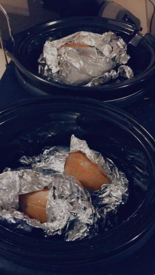 Slow Cooker Jacket potatoes