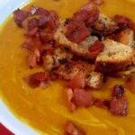 Slow cooked pumpkin soup