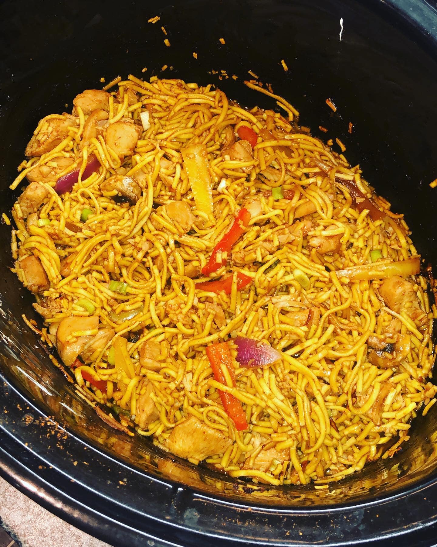 Honey Chilli Chicken Noodles - Slow Cooker Tip
