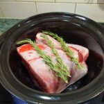 Slow Cooker roast lamb leg