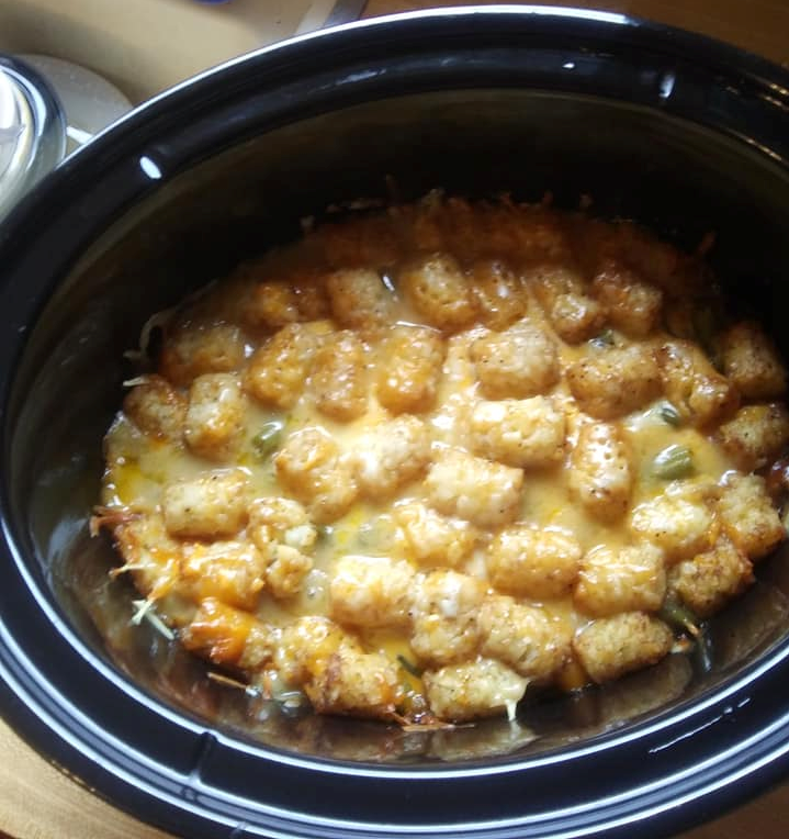 Crockpot Tator Tot Casserole