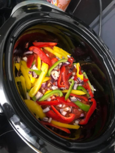 Crock Pot chicken fajitas