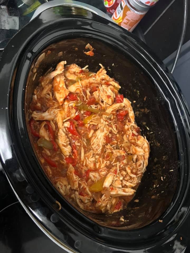 Crock Pot chicken fajitas