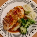 Smoky Maple and Barbecue Hassleback Chicken
