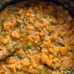 Butternut squash, spinach & lentil curry