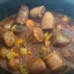 Slow Cooked Sausage Casserole