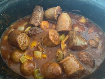 Slow Cooked Sausage Casserole