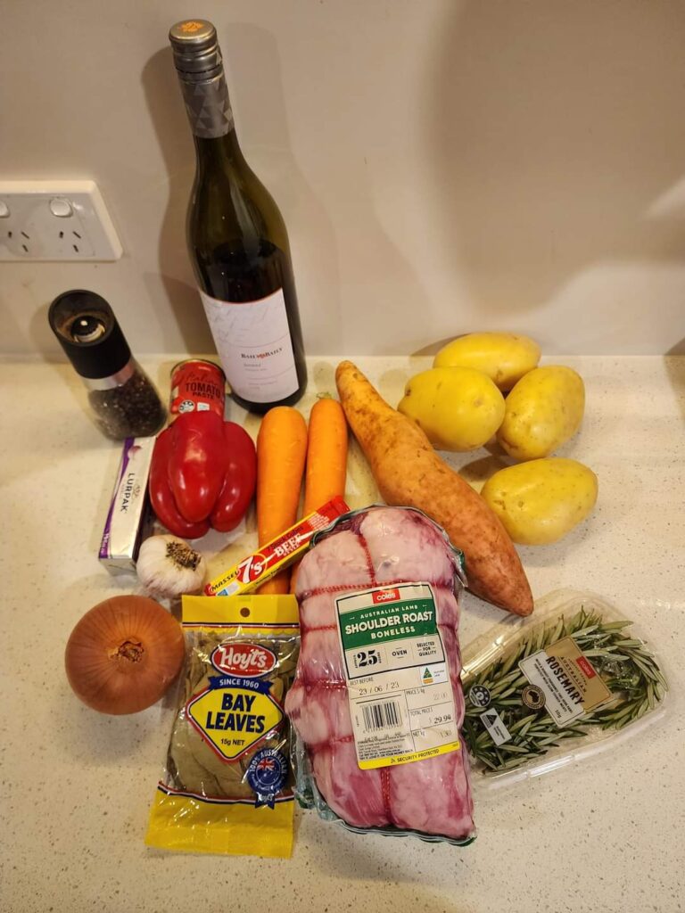 Slow Cooker Lamb Shoulder With Red Wine