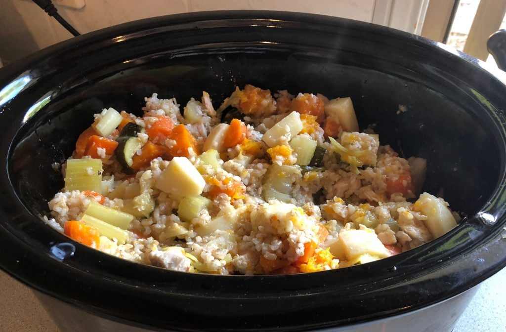 Homemade Dog Food Recipe - Slow Cooker Tip