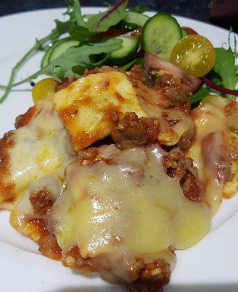 Cheesy Chicken & Chorizo Ravioli