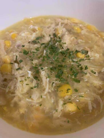 Chicken and corn soup