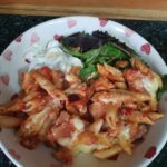 fajita chicken pasta bake