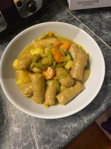 Curried Sausages Recipe