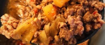 sweet and sour pork mince