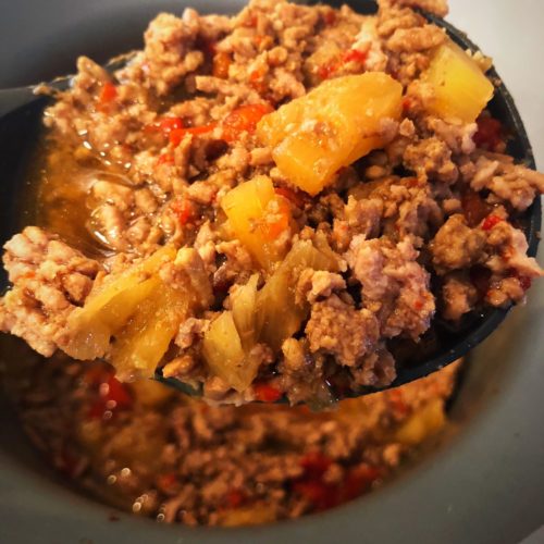sweet and sour pork mince