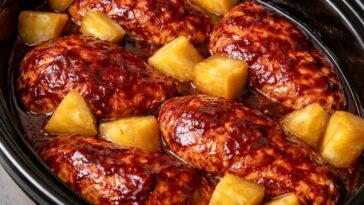CROCK POT HAWAIIAN BBQ CHICKEN