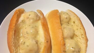 Carbonara Chicken Meatball Subs