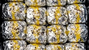 Foil Packet Party Potatoes (5 Ingredients)