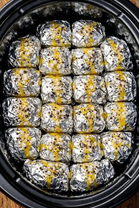 Foil Packet Party Potatoes (5 Ingredients)