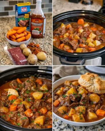 Crock Pot Beef Stew Recipe (Dump & Thick + Cozy) 