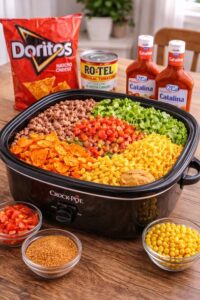 Crockpot Doritos Taco Salad