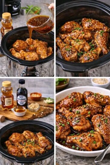 Honey Garlic Crockpot Chicken