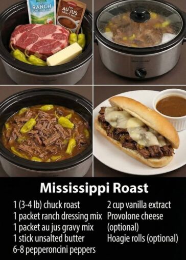Mississippi Roast (Slow Cooker)