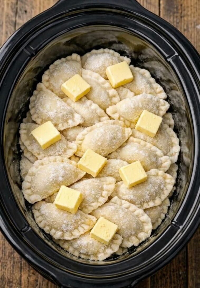 Slow Cooker Buttered Pierogies (Sweet & Simple)