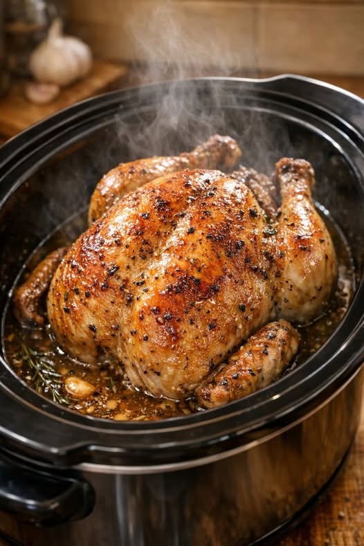 Whole Chicken In Slow Cooker