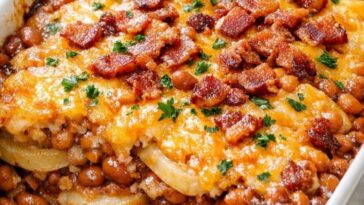 Amish Bean Potato Casserole 4-Ingredient