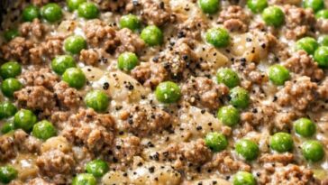 Amish Beef and Peas In Slow Cooker