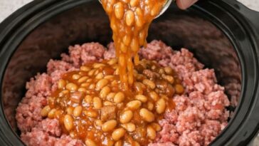 Amish Calico Beans in a Slow Cooker