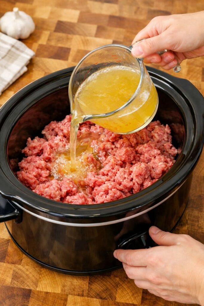 Amish Cheeseburger Soup 5-Ingredient Slow Cooker