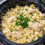 Amish Chicken and Noodles In Slow Cooker 5 Ing