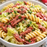 Amish Corned Beef Cabbage Pasta in the Slow Cooker