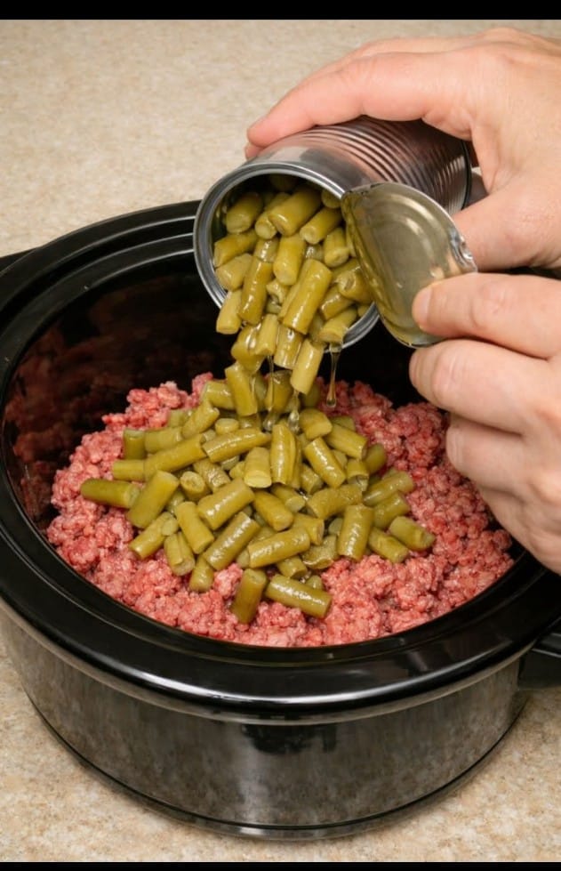 Amish Green Bean Beef In Slow Cooker