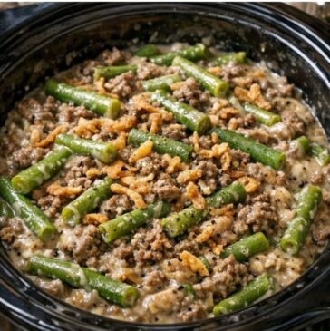 Amish Green Bean Beef In Slow Cooker