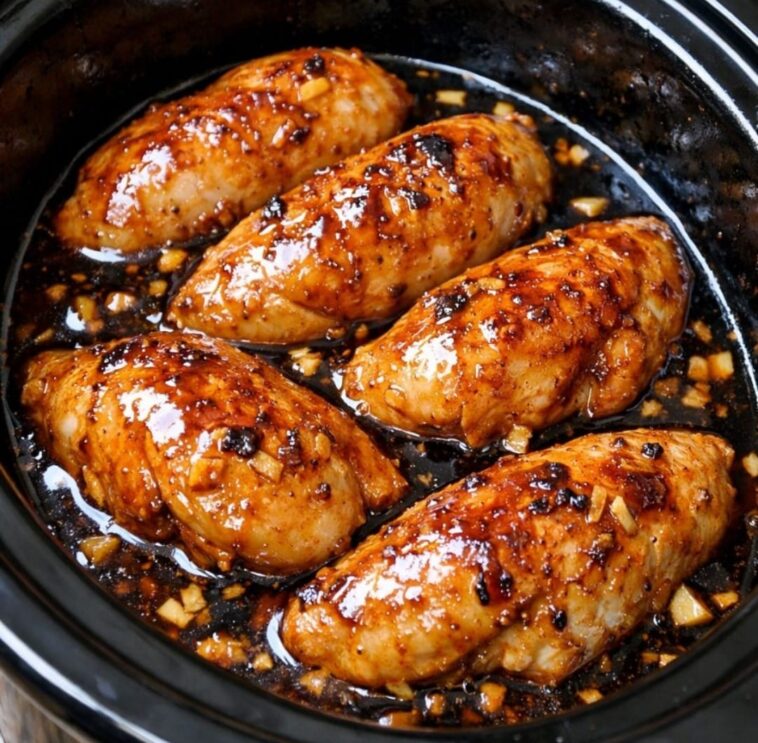 Amish Honey Chicken In Slow Cooker