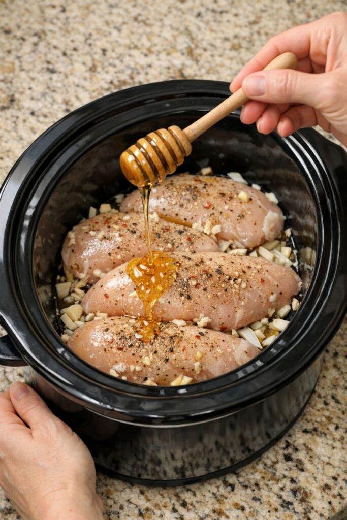 Amish Honey Chicken In Slow Cooker