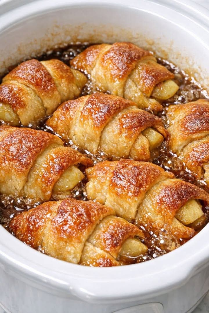 Apple Dumplings 4-Ingredient in the Slow Cooker