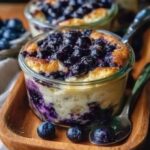 Baked Blueberry Breakfast Jars