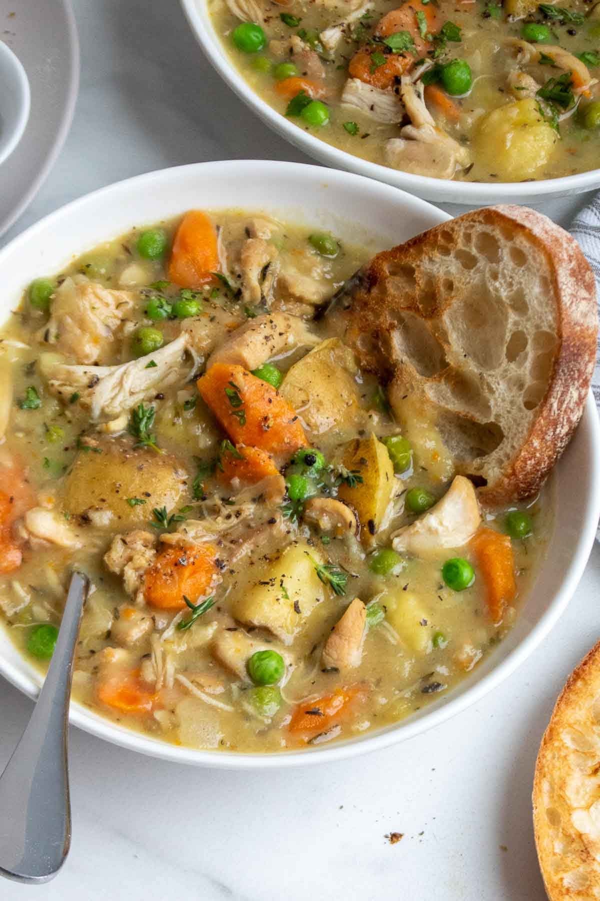 Basic Slow Cooker Chicken Stew - Slow Cooker Tip
