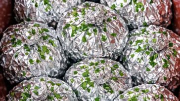 Beef Meatball Foil Bombs In Slow Cooker