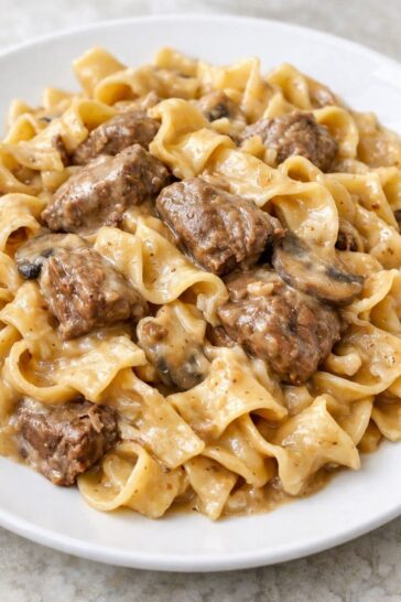 Beef Stroganoff Pasta Slow Cooker