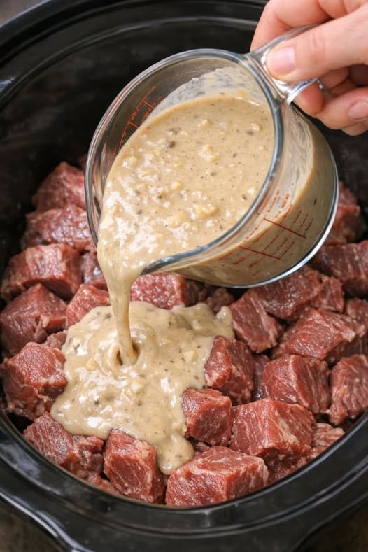 Beef Stroganoff Slow Cooker Family-Style