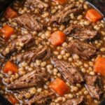 Beef and Barley Stew in the Slow Cooker – 4 Ingredients