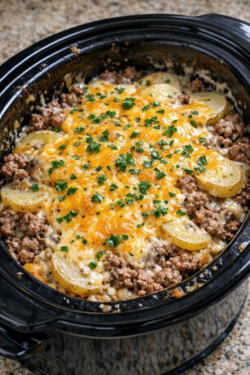 Beef and Potato Casserole Slow Cooker