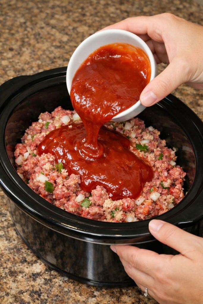 Brown Sugar Meatloaf Slow Cooker